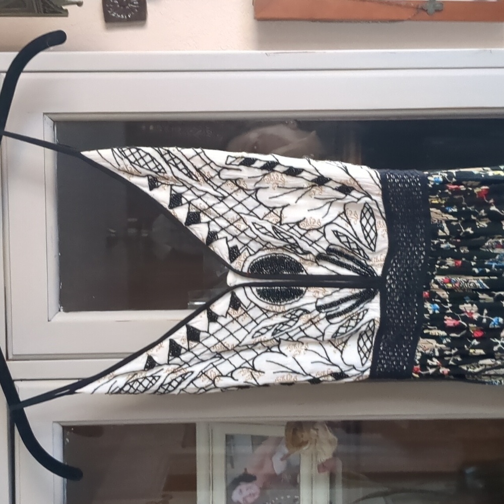 ecotè Maxi Spaghetti Strap Bohemian Sundress